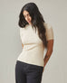 Women's Luxe Rib Crew Tee - Sand